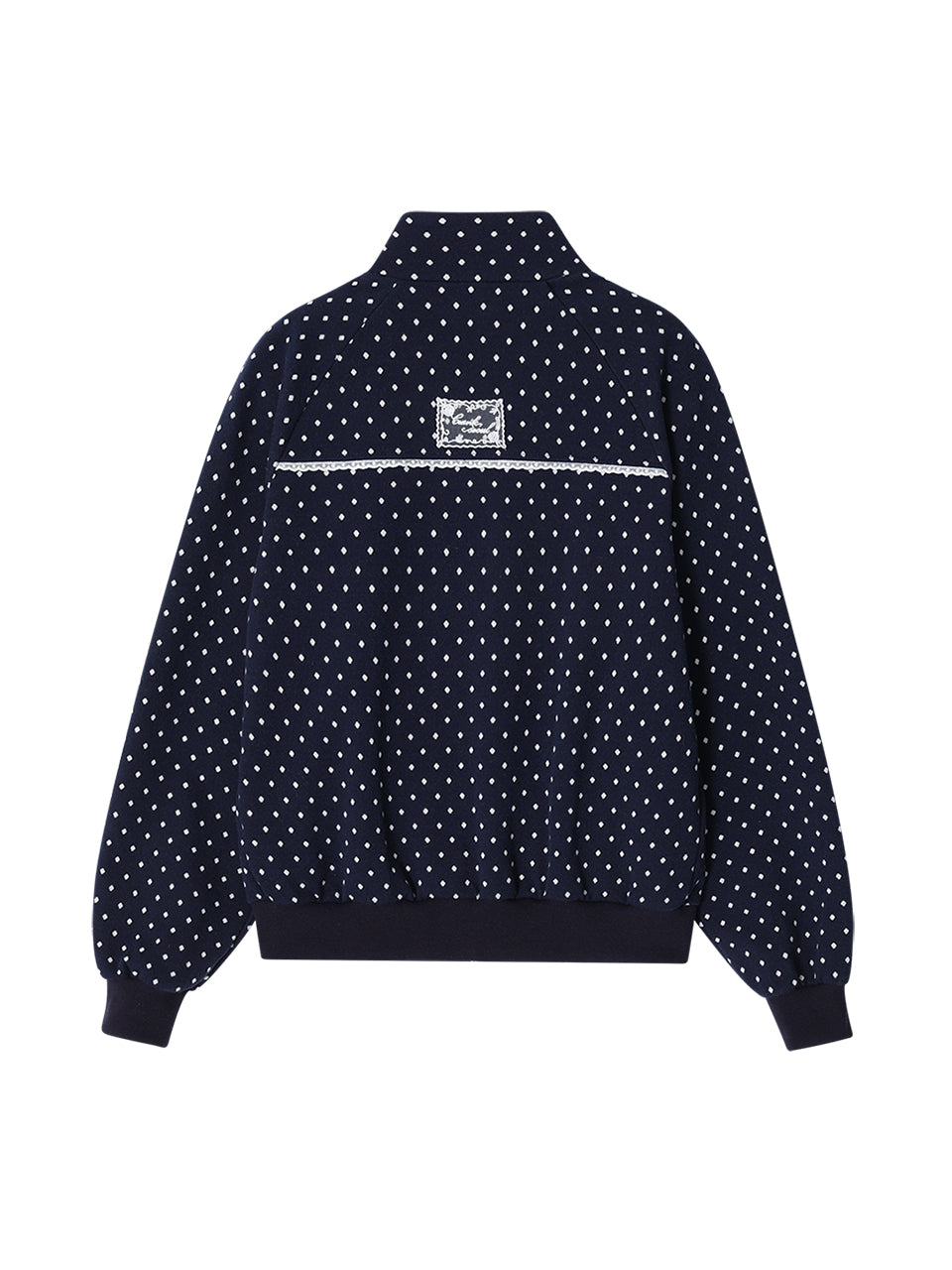 crank-ROSE DOT TRACK JACKET( BLACK / NAVY /OATMEAL )