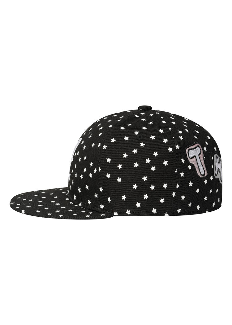 the museum visitor - TMV PATCH EMBROIDERY CAP (BLACK)