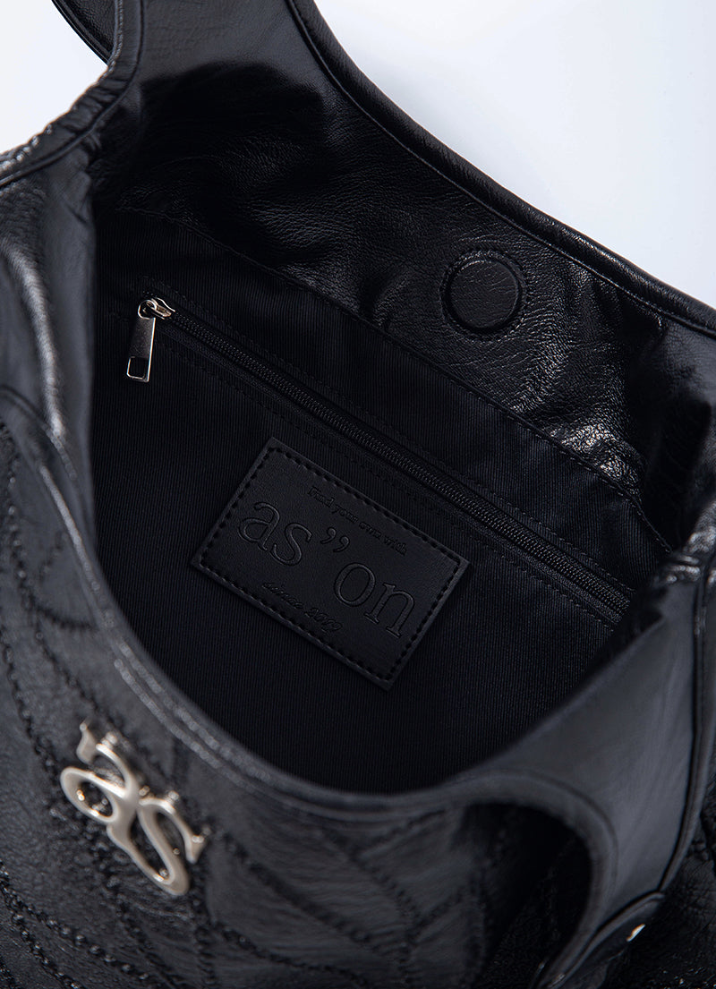 ASON - BECKY SHOULDER BAG / BLACK