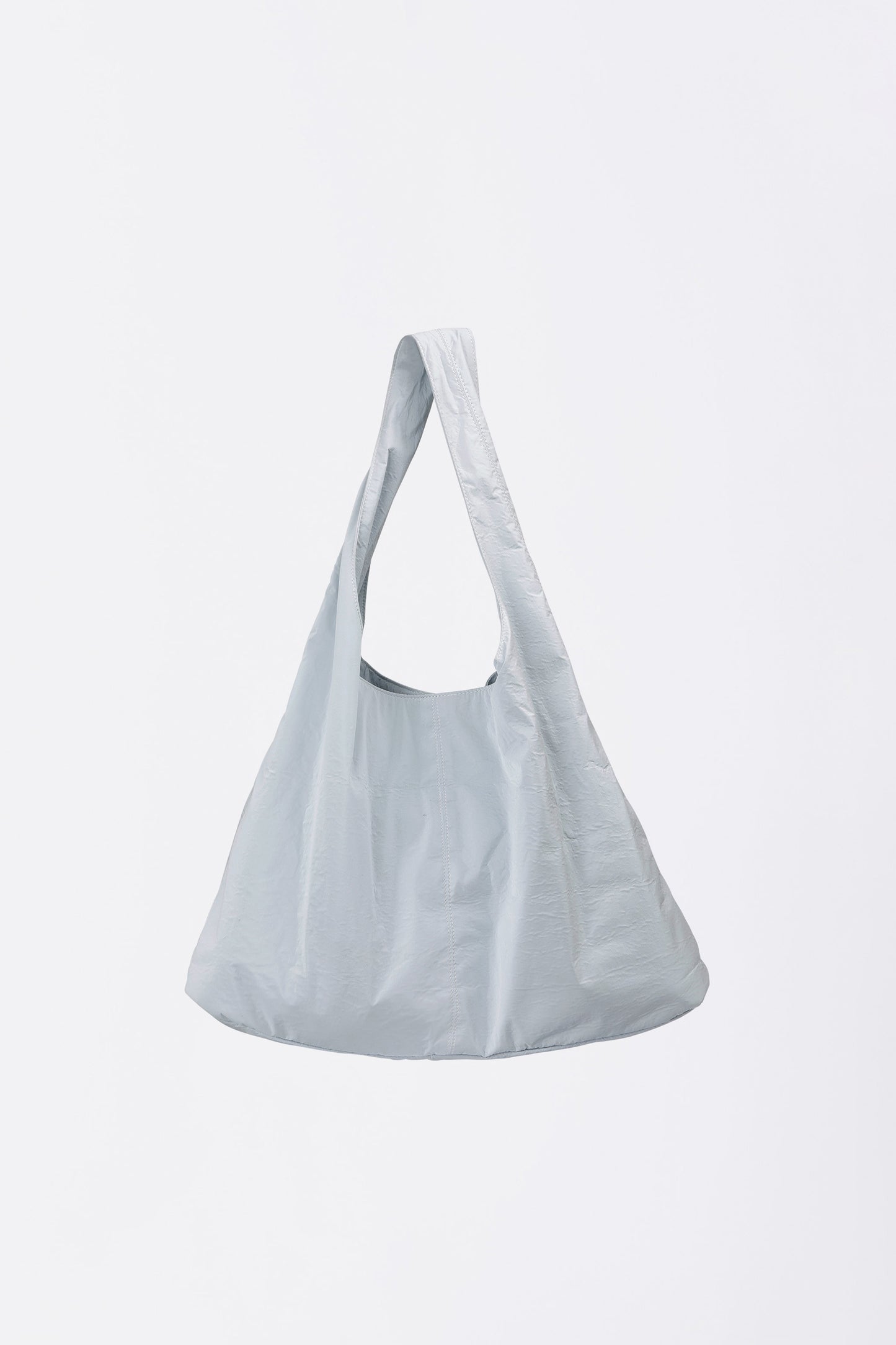 Sculptorpage - Stud Metallic Hobo Bag Baby Blue