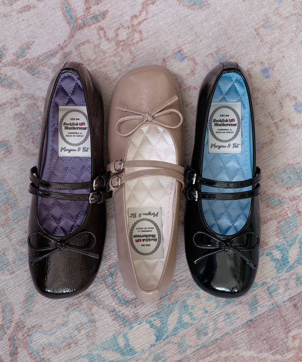 Rockfish Weatherwear - SQUARE TOE TWO STRAP MARYJANES(ENAMEL) - 3 colors
