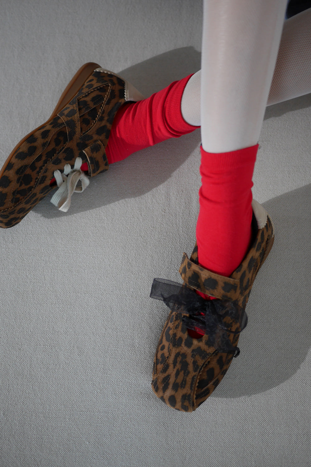 KHIHO - PINKING MARY JANE SNEAKERS / LEOPARD