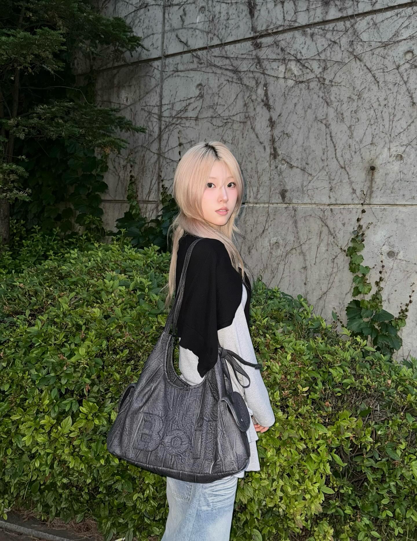 BOIL TALE - 메간 백 (WASHED BLACK)
