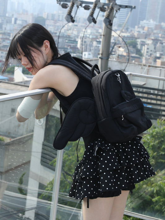 ♪ Angel Wing Backpack - BLACK ♫