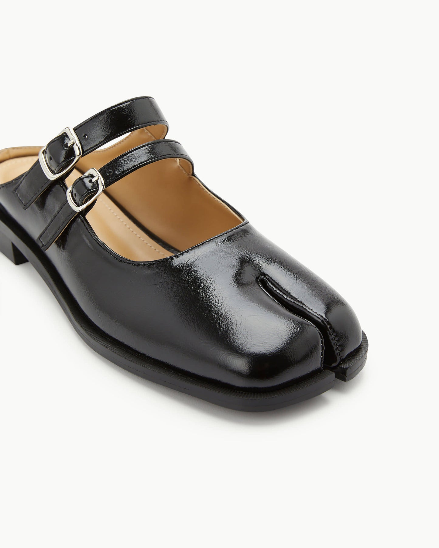PAES - Double Buckle Mule / Black