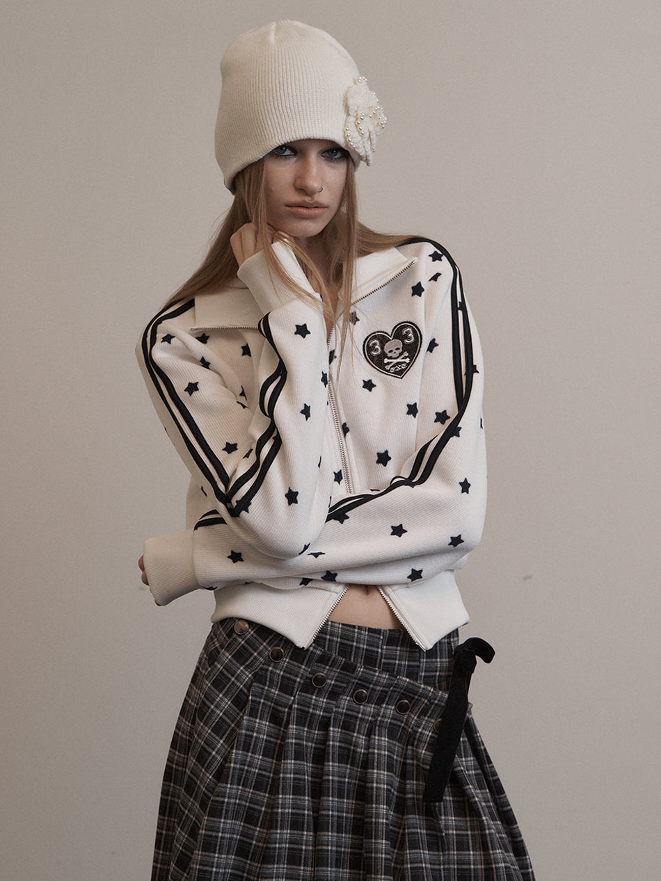 setupexe-STAR SPORTY ZIP-UP / IVORY