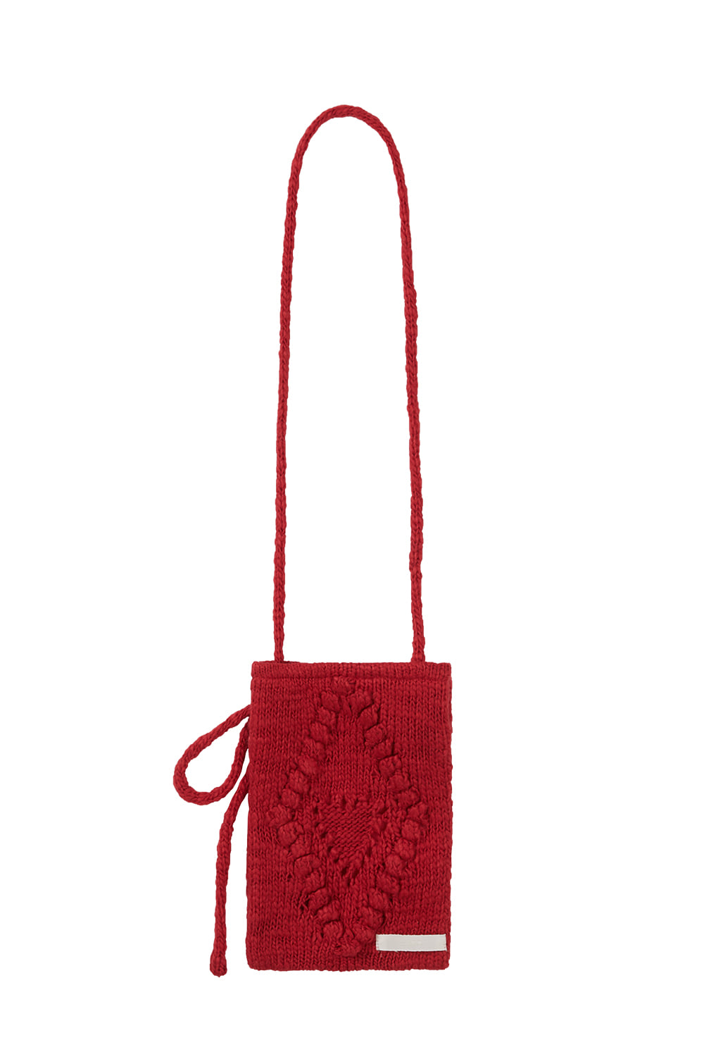 illigo - Fleur Diamond Knit Cross Bag Red
