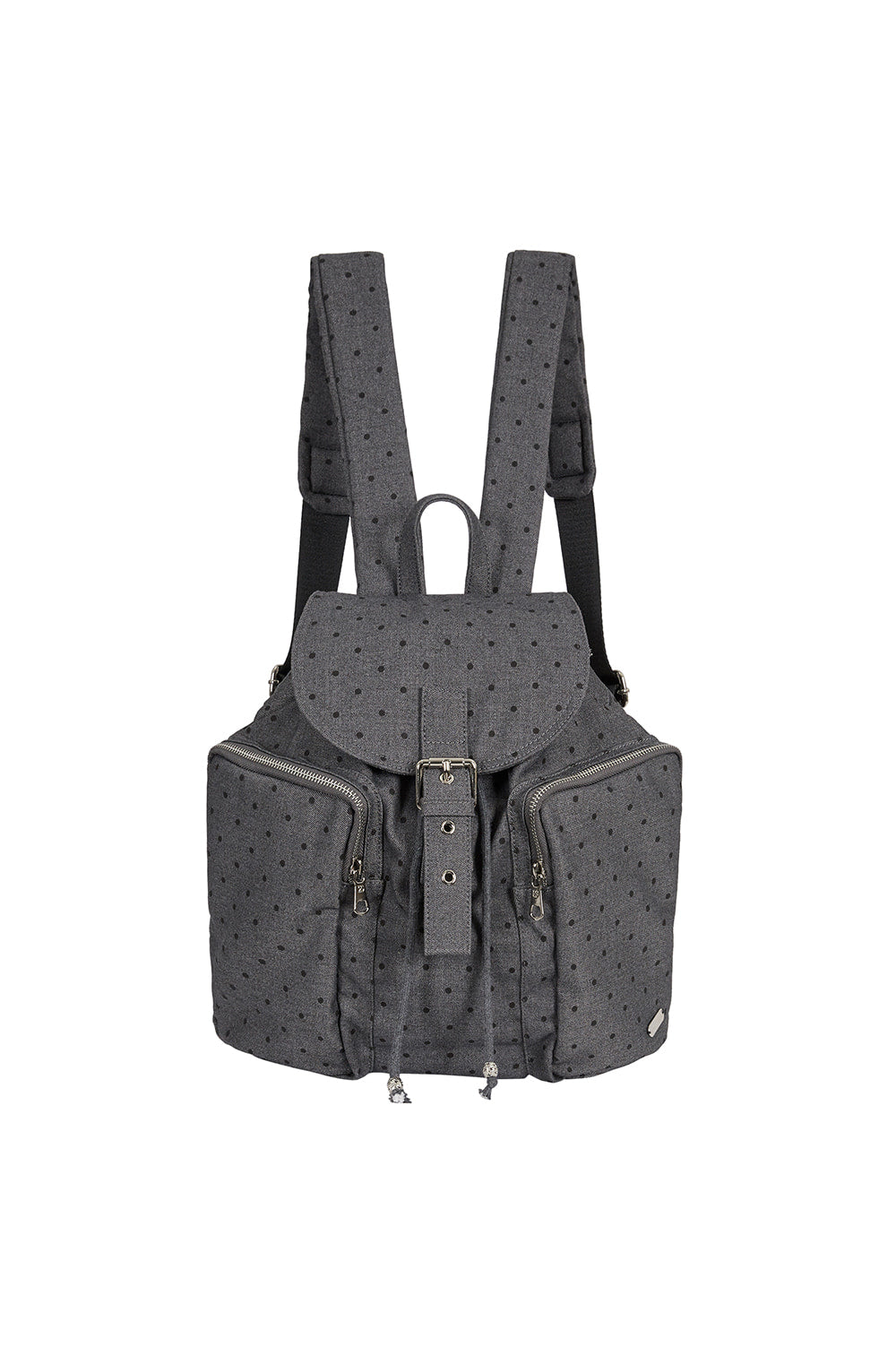 illigo - Pattern Buckle Backpack Stripe Black