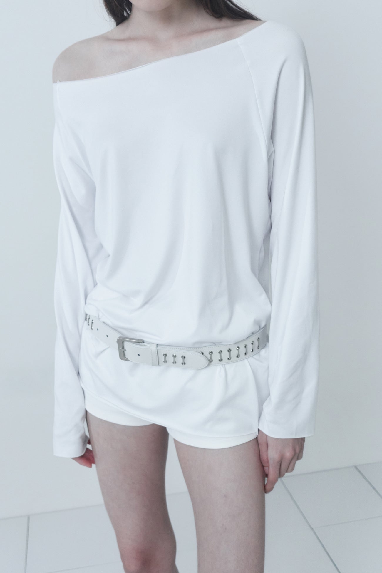 cerric - STAPLER BELT / WHITE