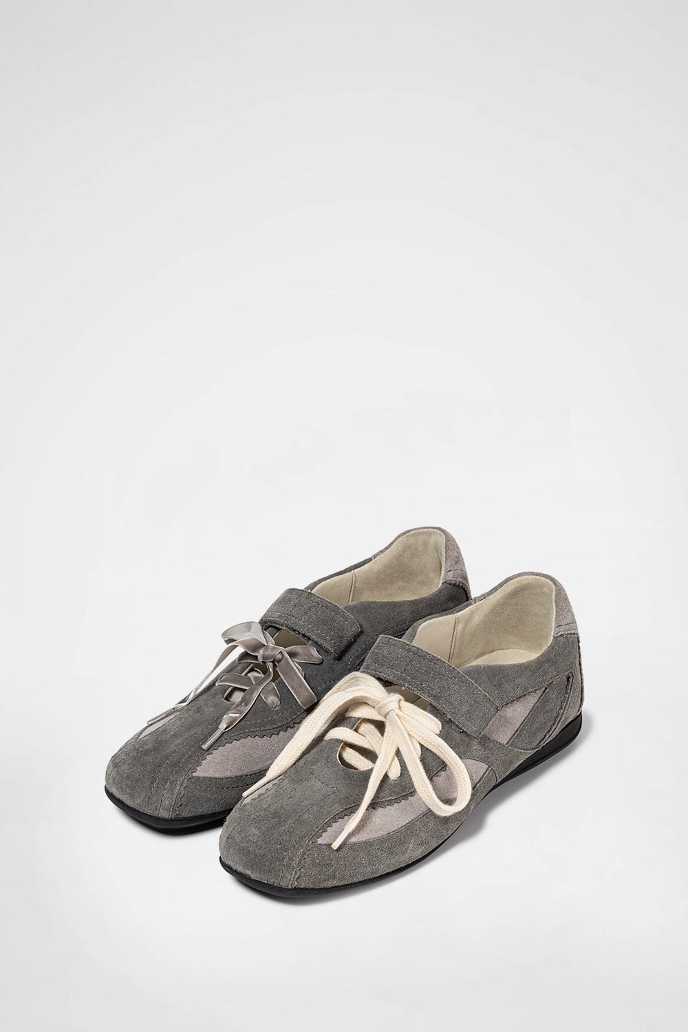 KHIHO - PINKING MARY JANE SNEAKERS / GREY