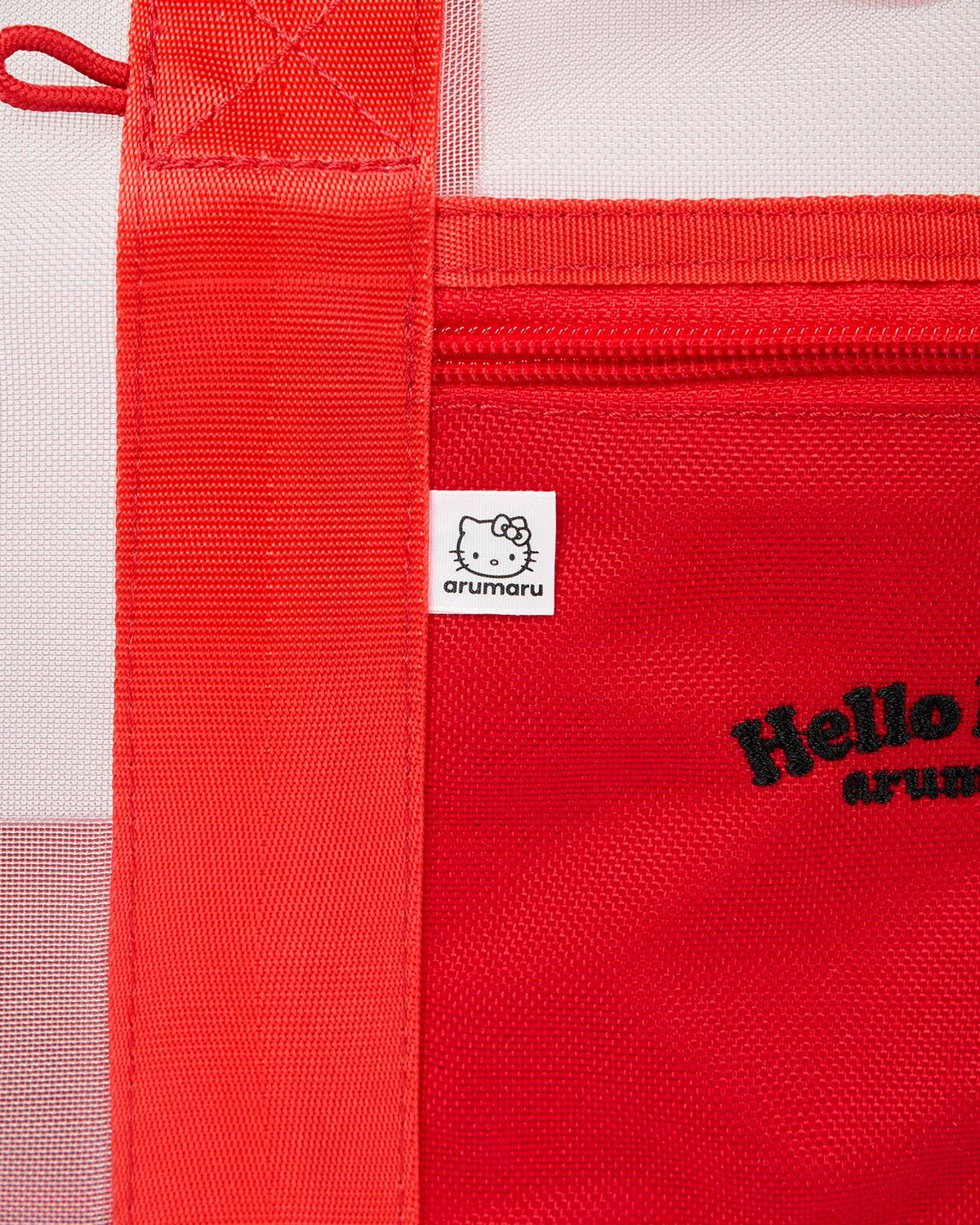 HELLO KITTY X ARUMARU CARRY BAG_RED