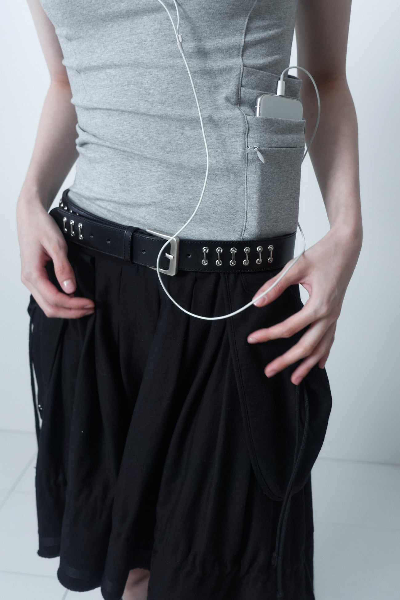 cerric - STAPLER BELT / BLACK