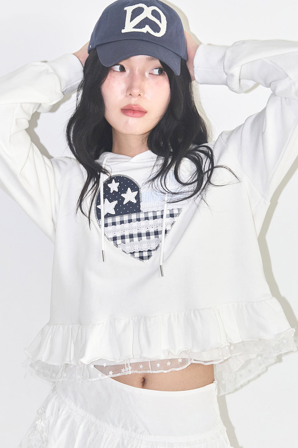 illigo - Tiny Lace Hoodie White