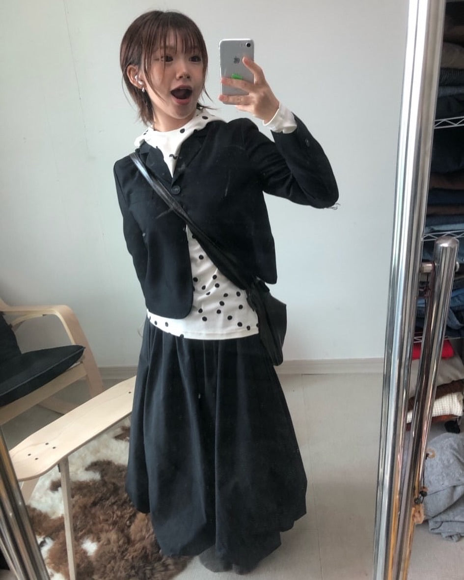 Afternude - DOT HOODIE (BLACK)