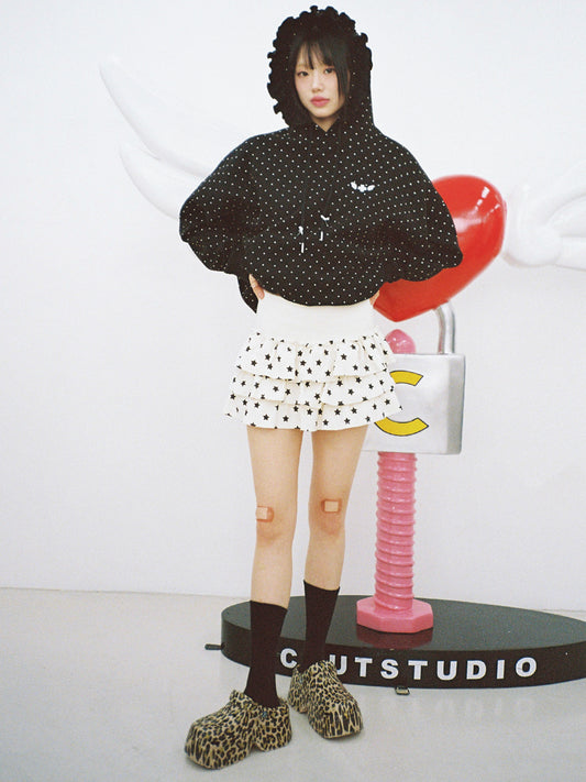 Star CanCan Mini Skirt - IVORY