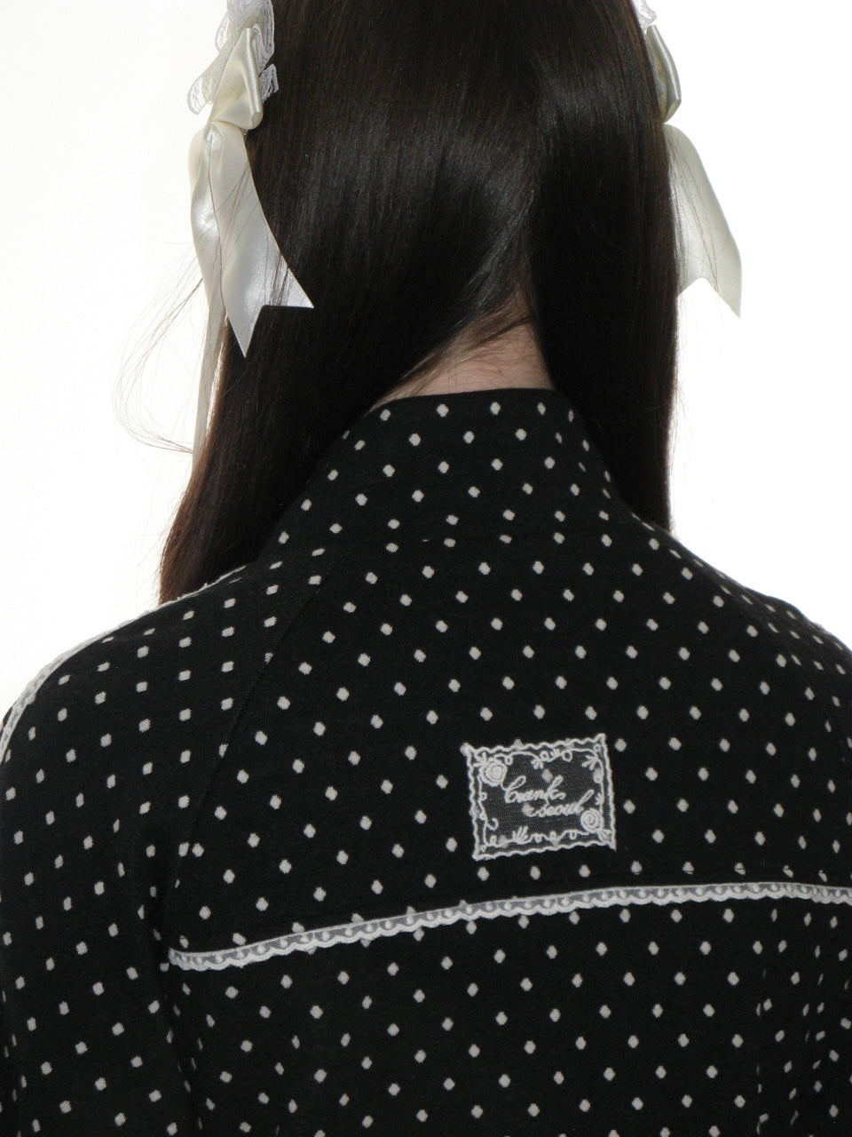crank-ROSE DOT TRACK JACKET( BLACK / NAVY /OATMEAL )