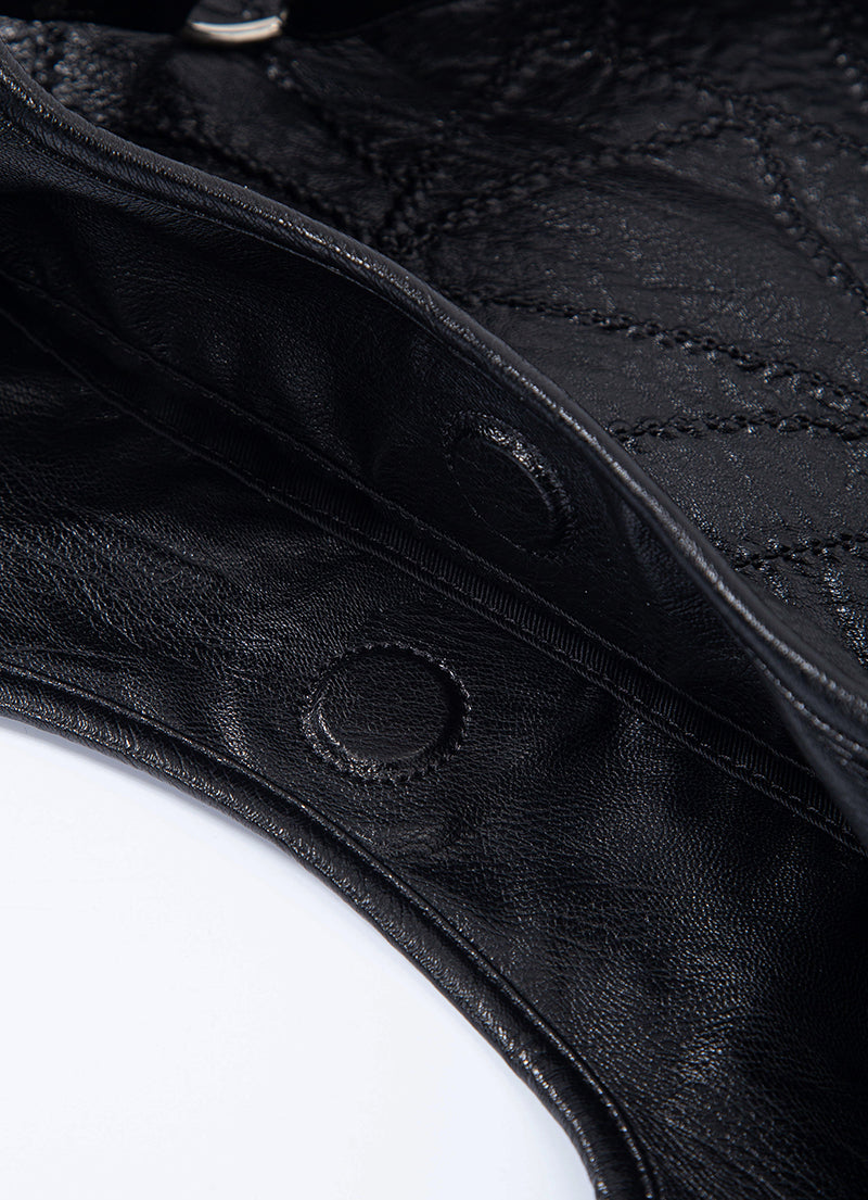 ASON - BECKY SHOULDER BAG / BLACK