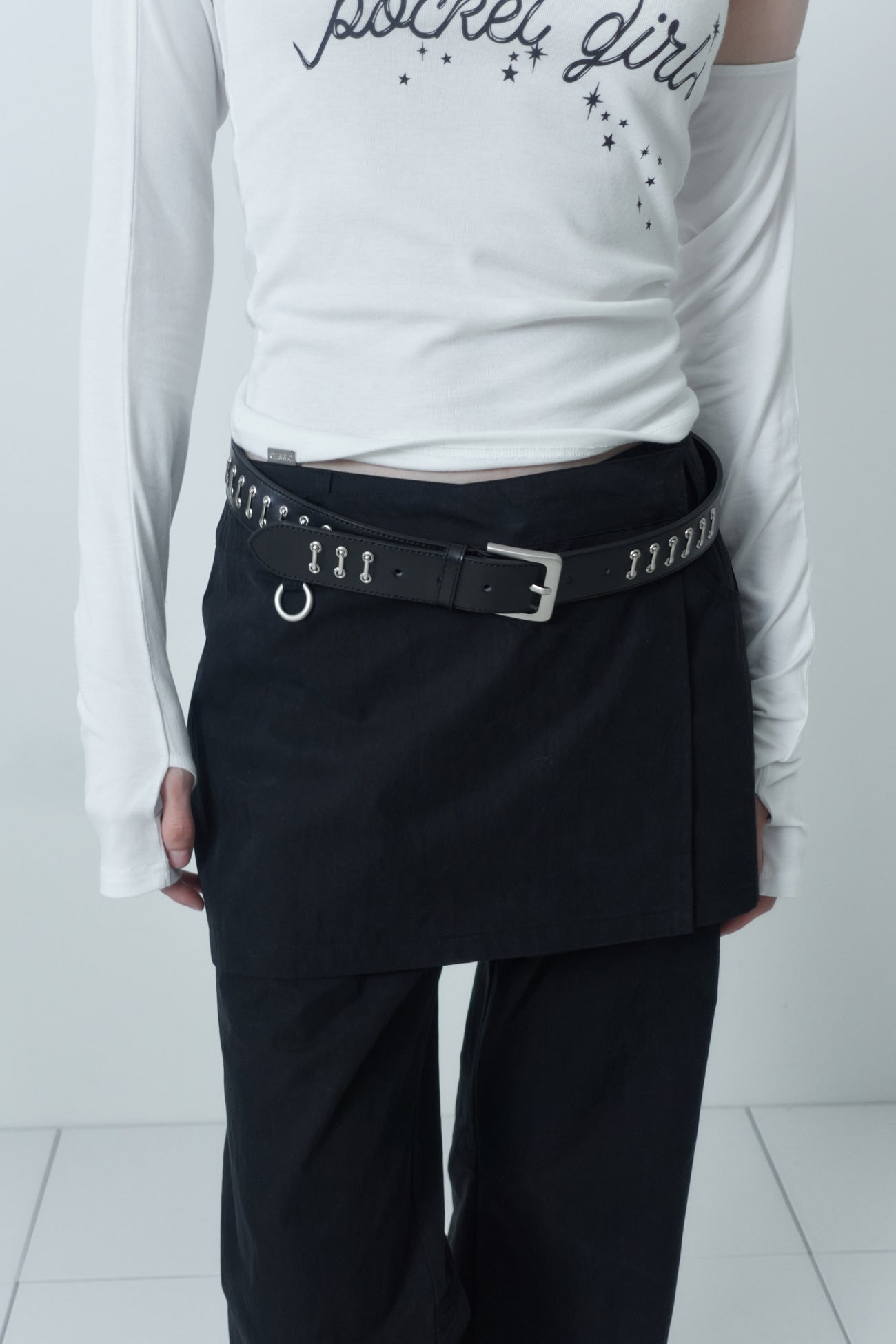 cerric - STAPLER BELT / BLACK
