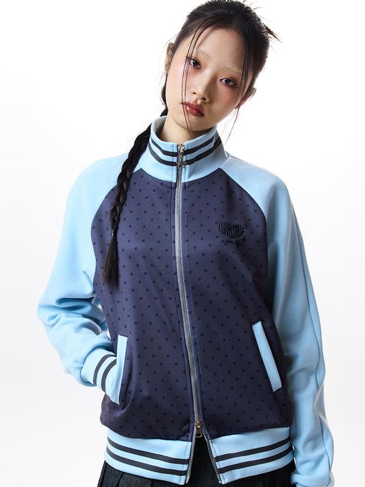 luvistrue-IM DOT TRANING ZIPUP(BLACK / CHARCOAL)