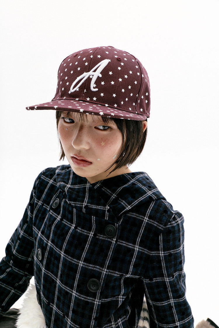 the museum visitor - TMV PATCH EMBROIDERY CAP (WINE)