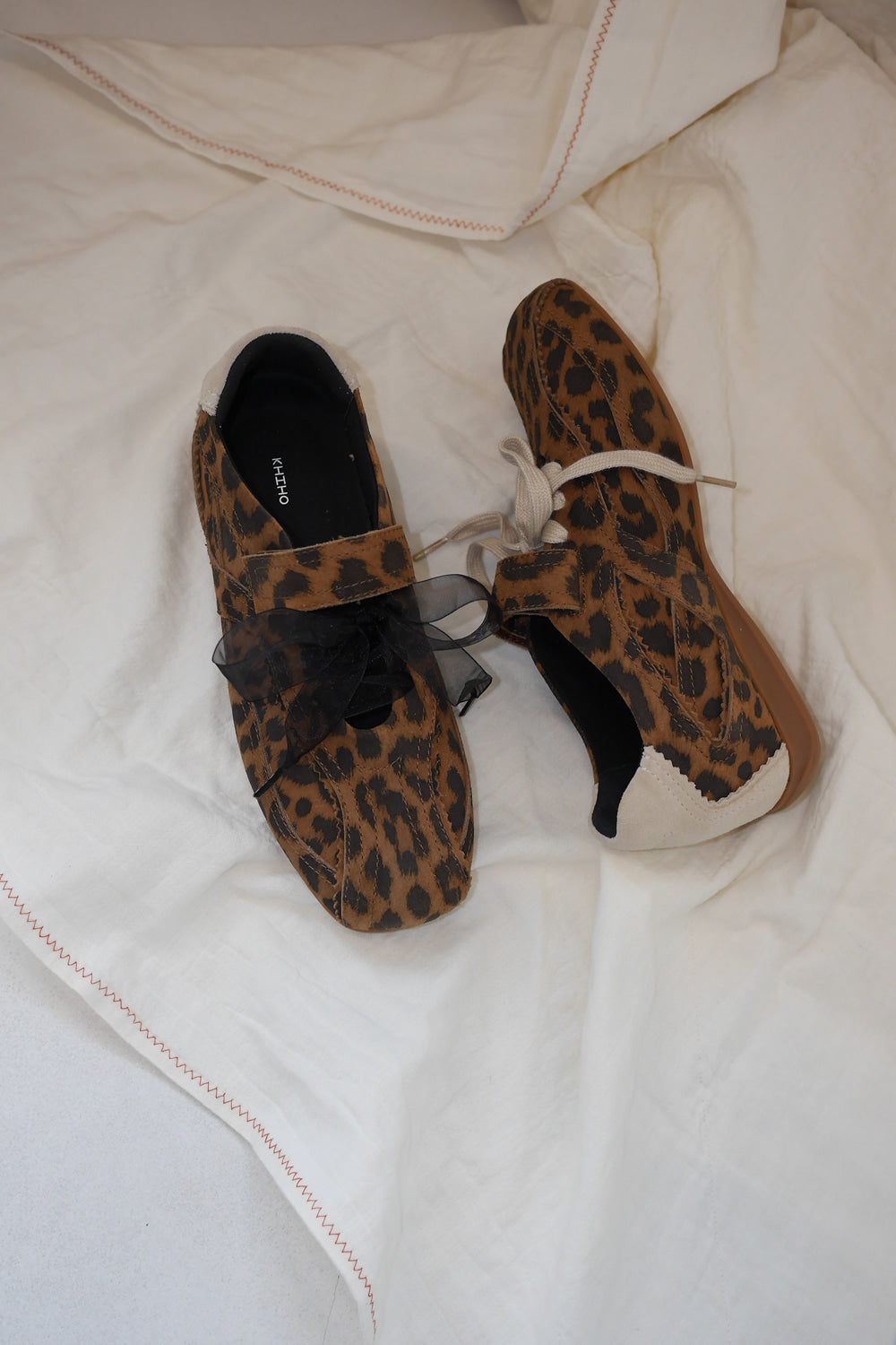 KHIHO - PINKING MARY JANE SNEAKERS / LEOPARD