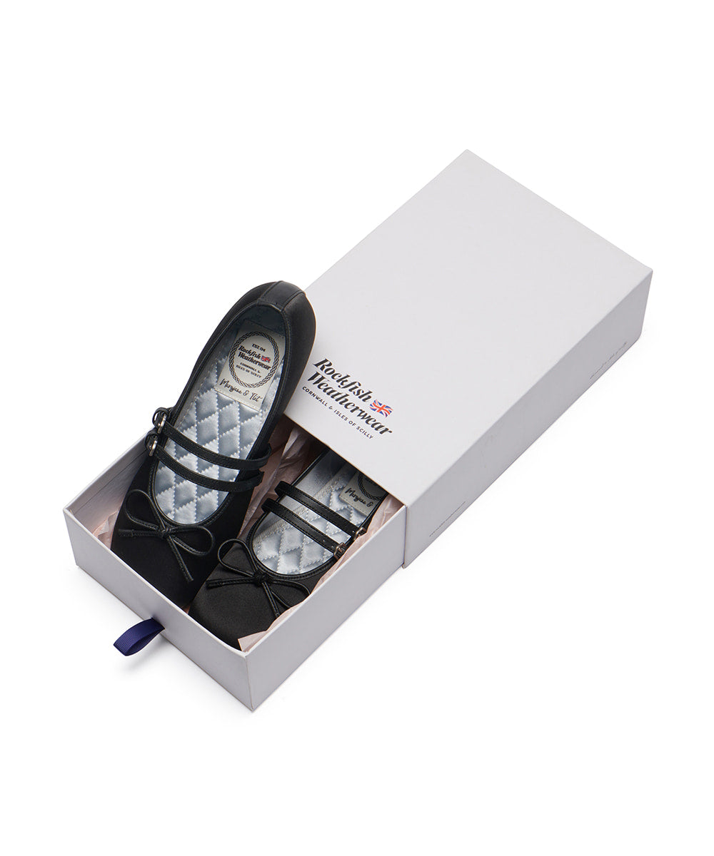 Rockfish Weatherwear - SQUARE TOE TWO STRAP MARYJANES(SATIN) - 3 colors