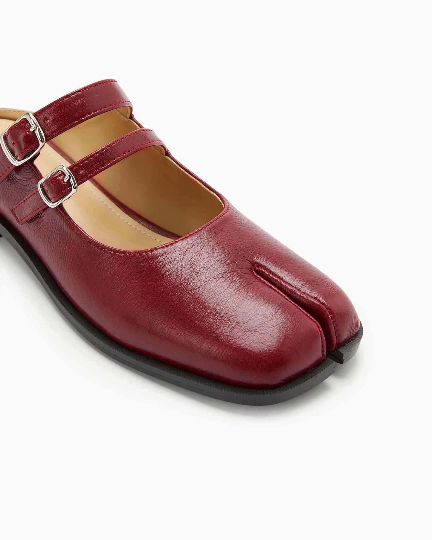 PAES - Double Buckle Mule / Burgundy