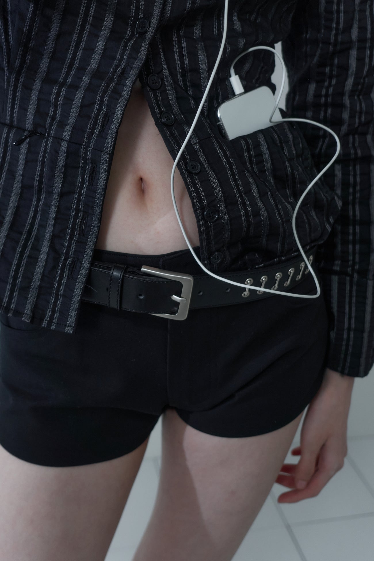cerric - STAPLER BELT / BLACK