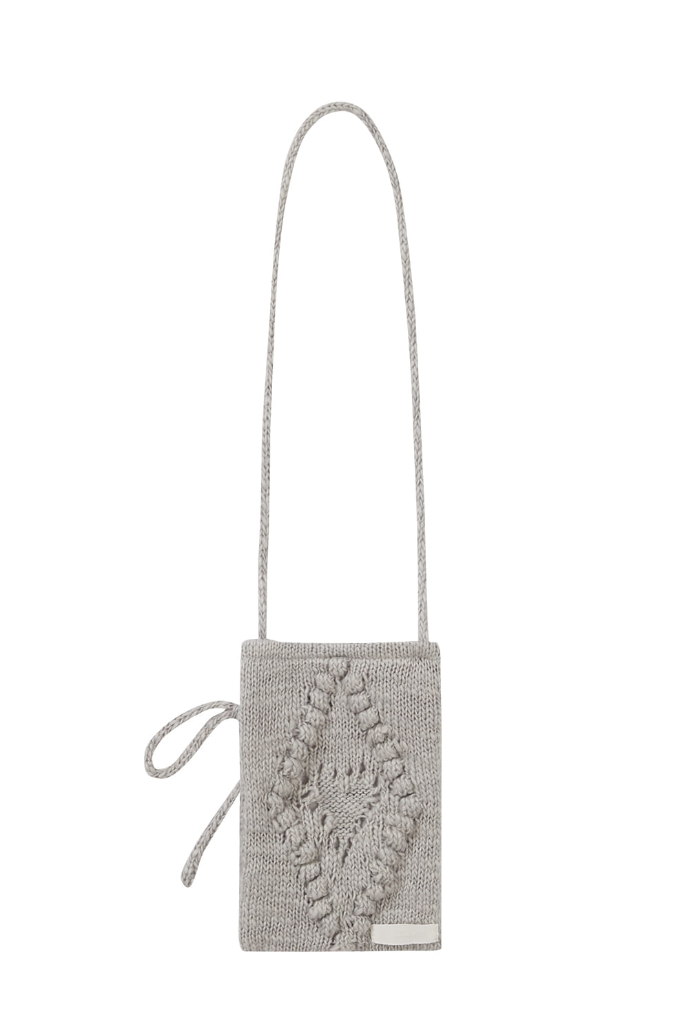 illigo - Fleur Diamond Knit Cross Bag Gray