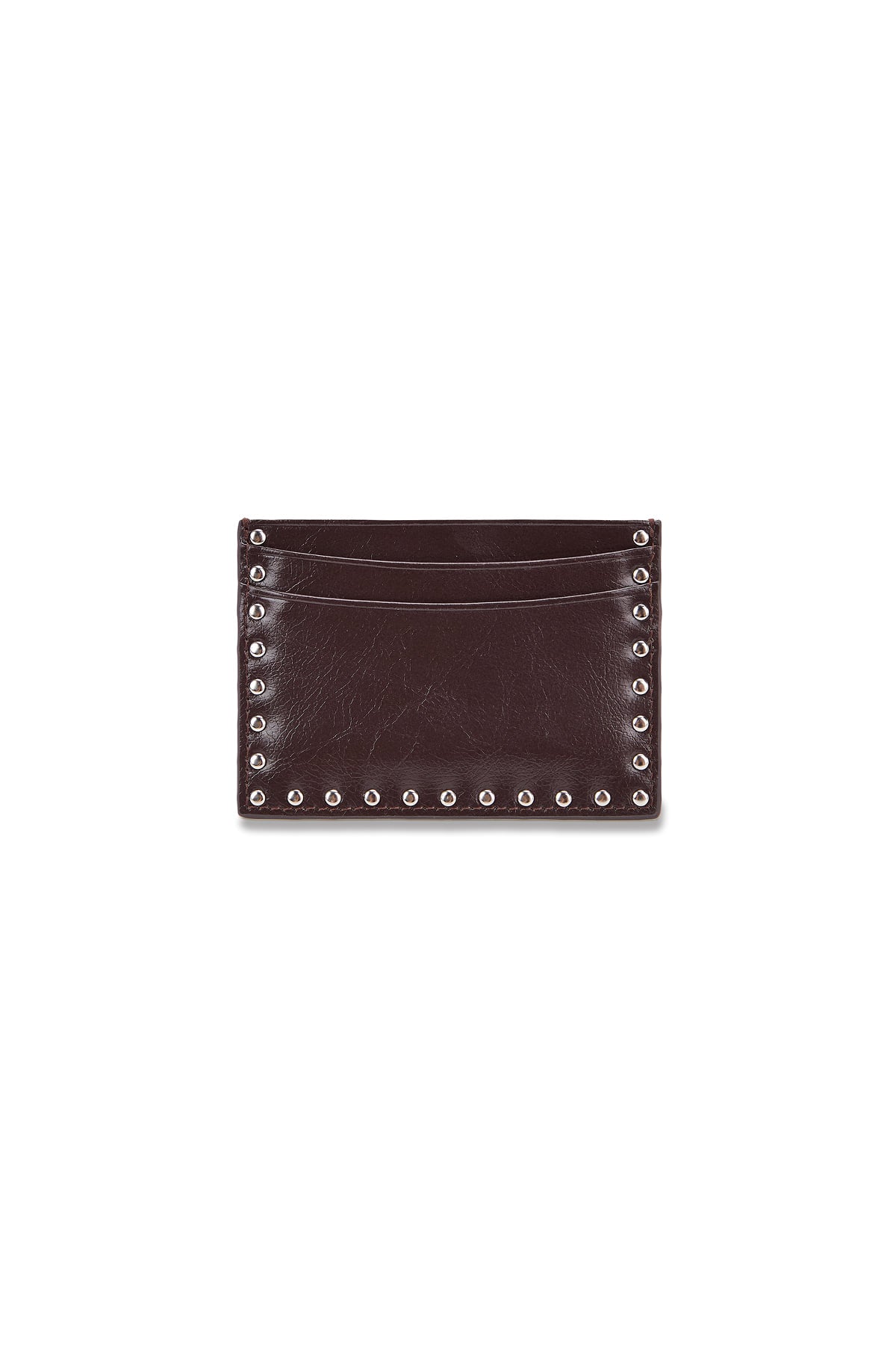 Matin Kim - WESTERN STUD CARD WALLET IN BROWN