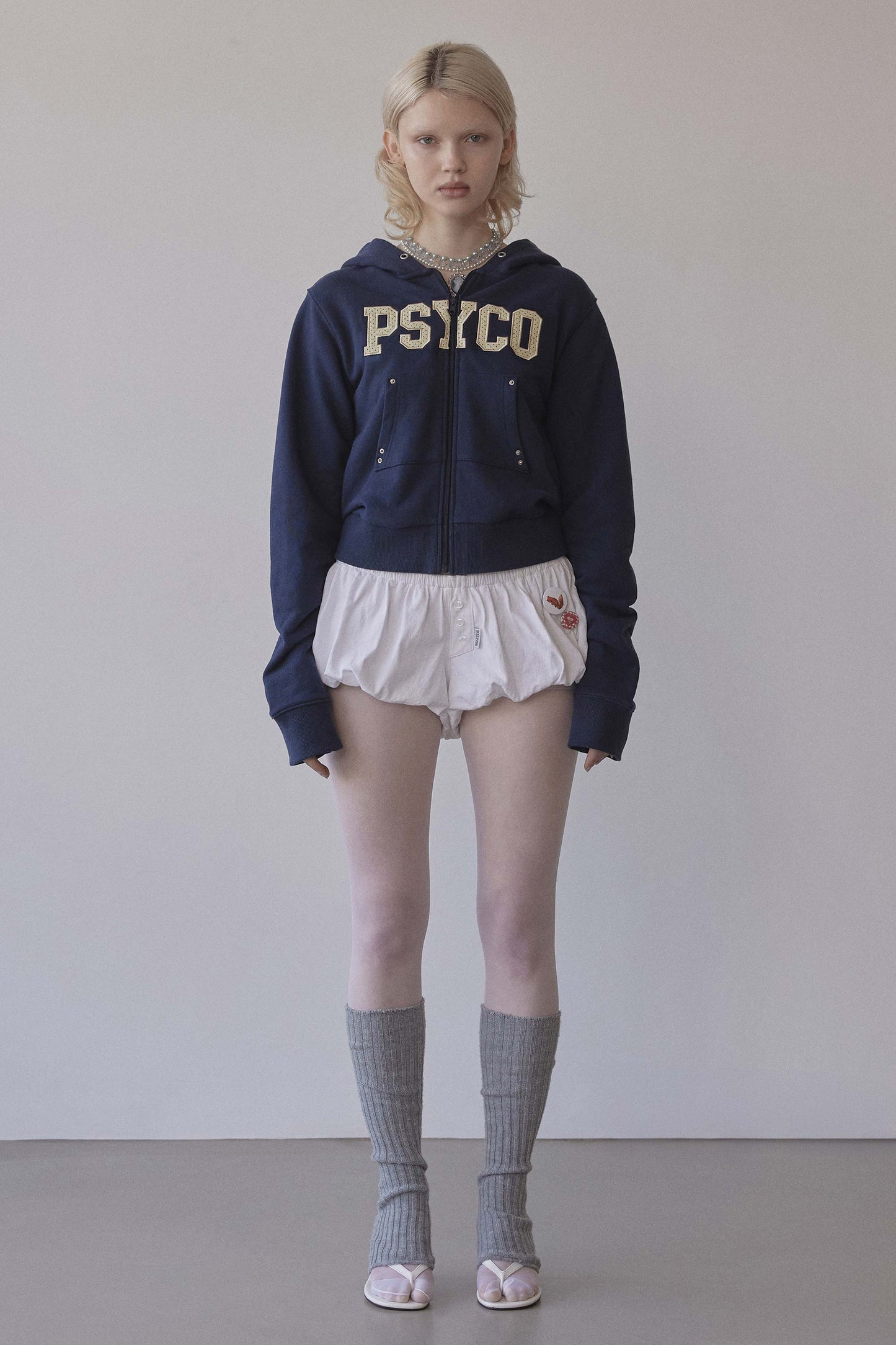 Sculptorpage - Cottage Zip-Up Hoodie Navy