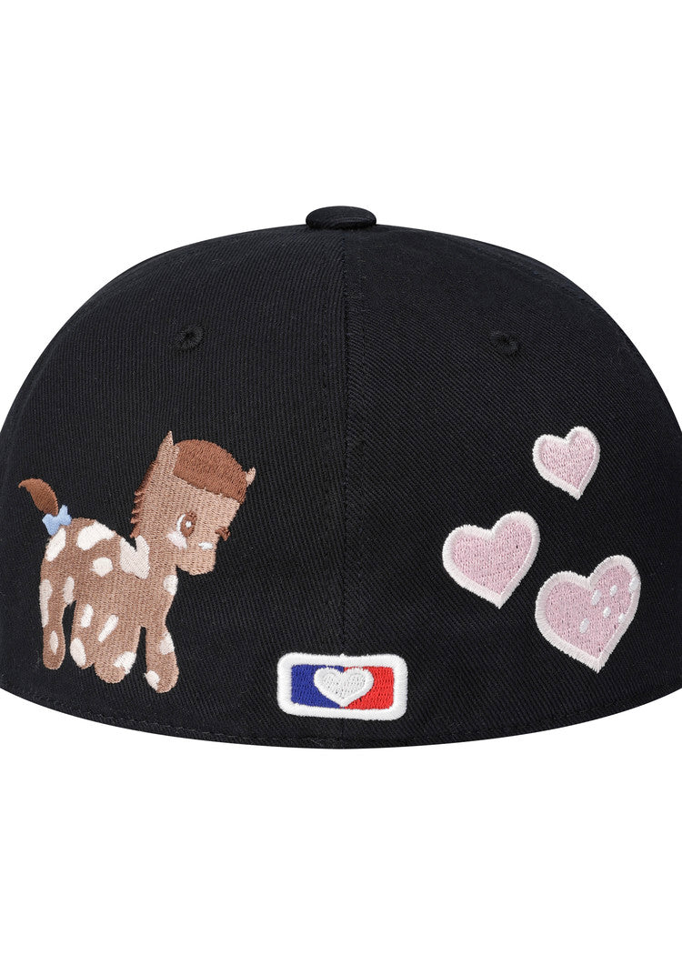 the museum visitor - PONY EMBROIDERY CAP (NAVY)