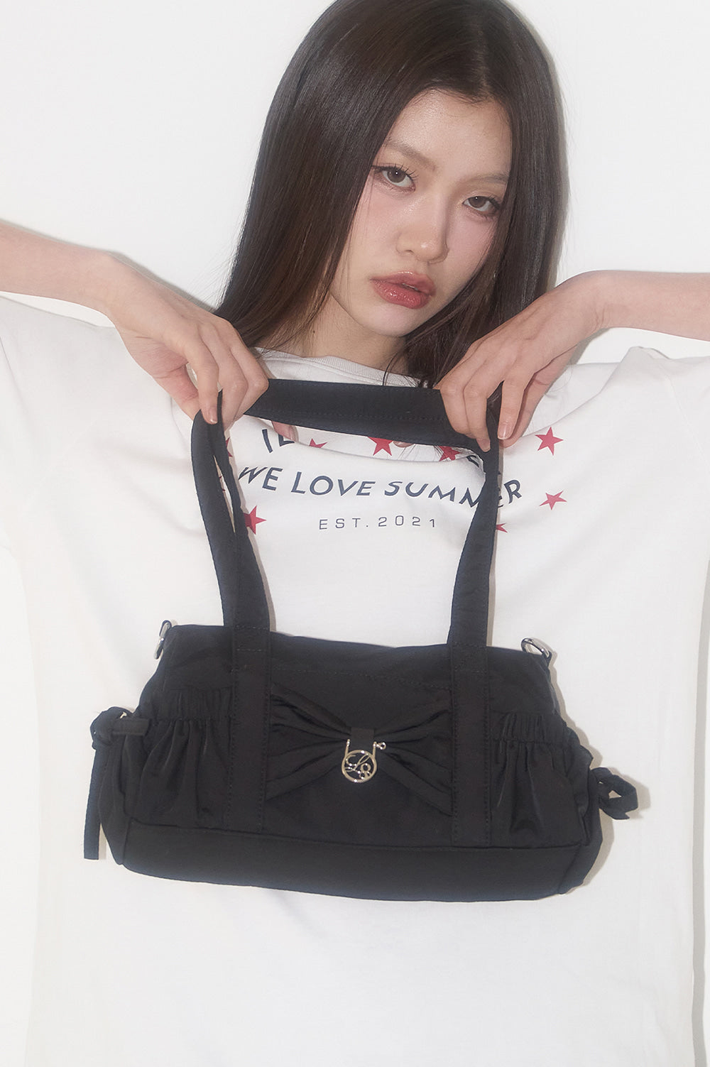 illigo - Bow Forty Mini Duffle Bag Black
