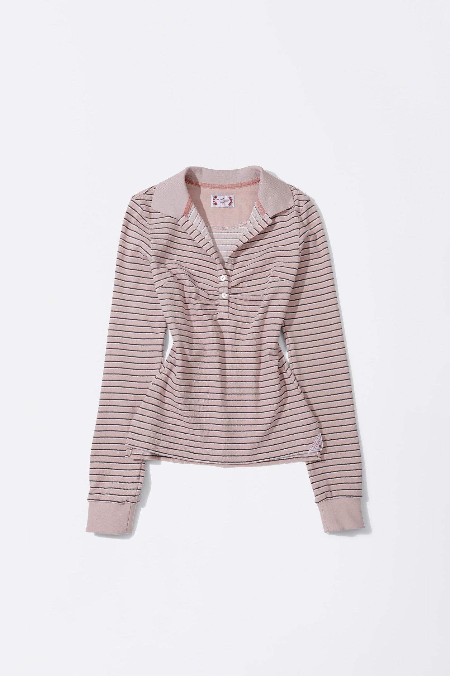 Sculptorpage - Shirring Tennis Shirt Pink