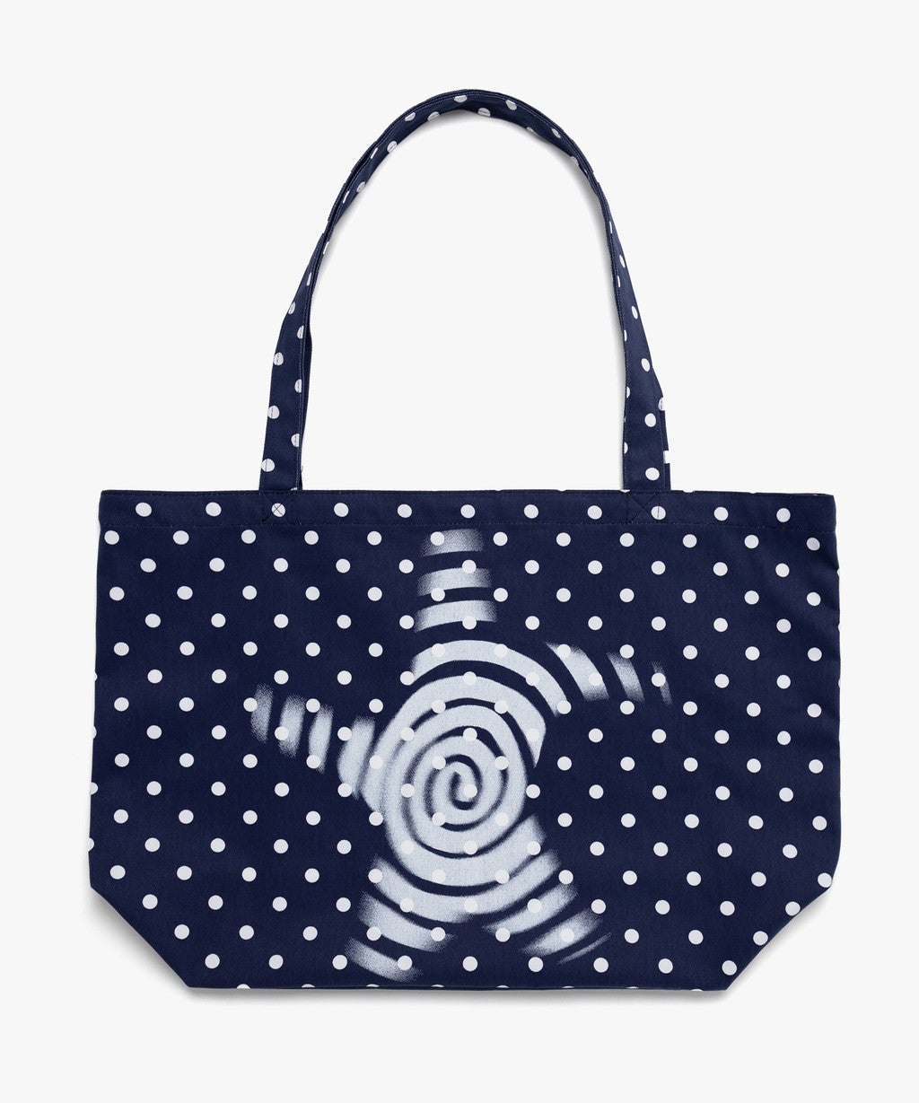 webhouse - Twister Star Tote Bag - Dot Navy