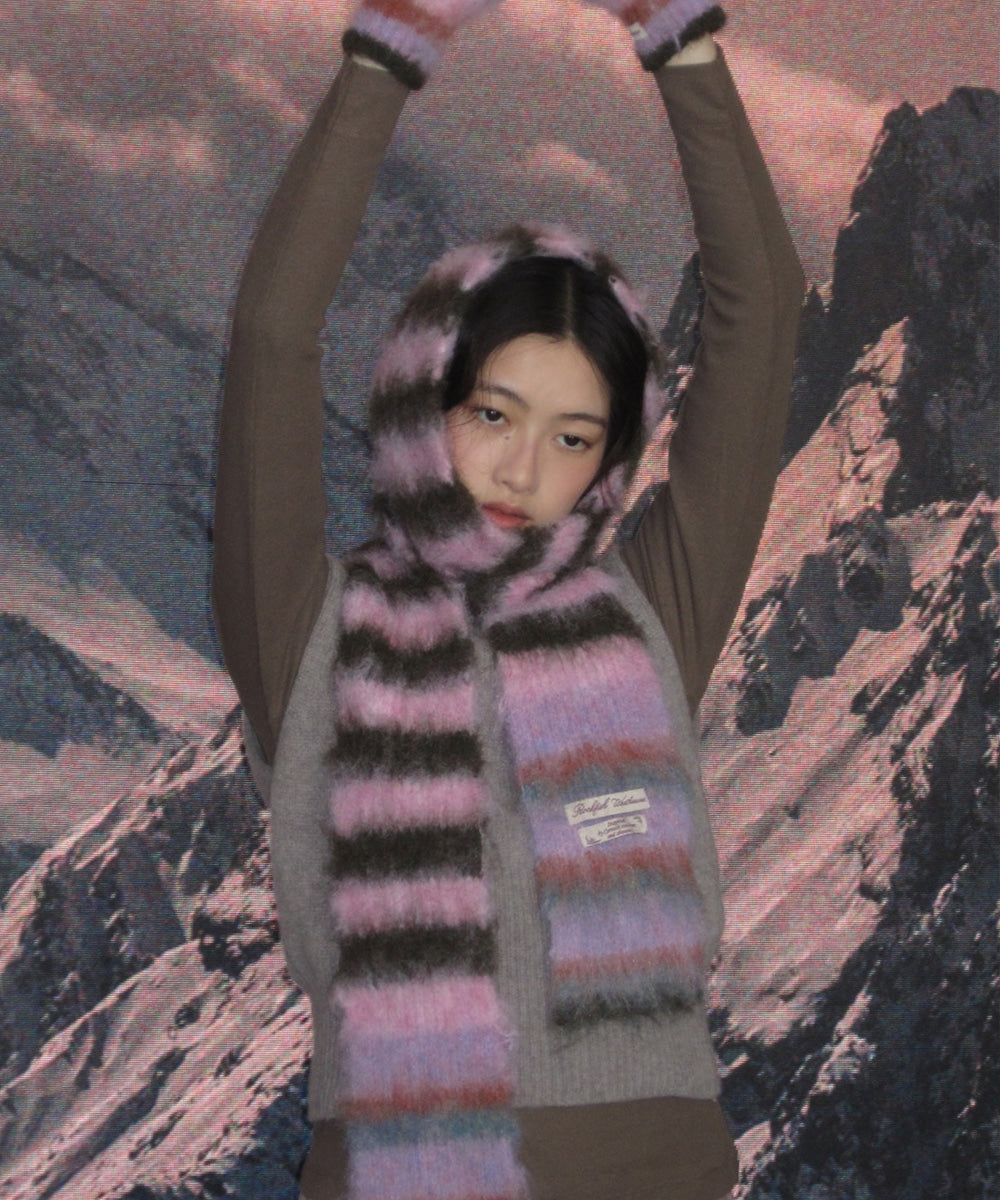 Rockfish Weatherwear - STRIPE SHAGGY MUFFLER - 8 colors