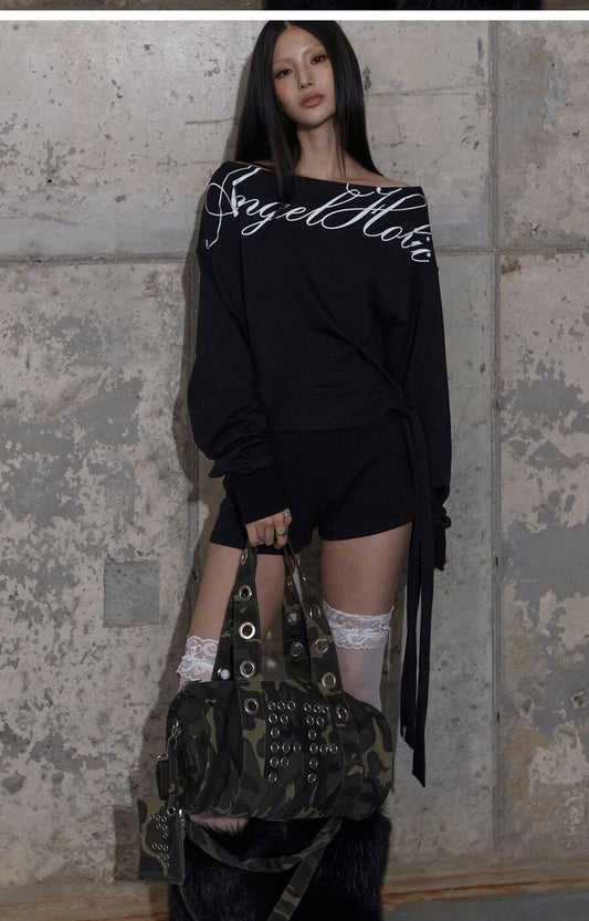 Fancyclub - FFFF EYELET DUFFLE BAG (CAMO) F25ZE030