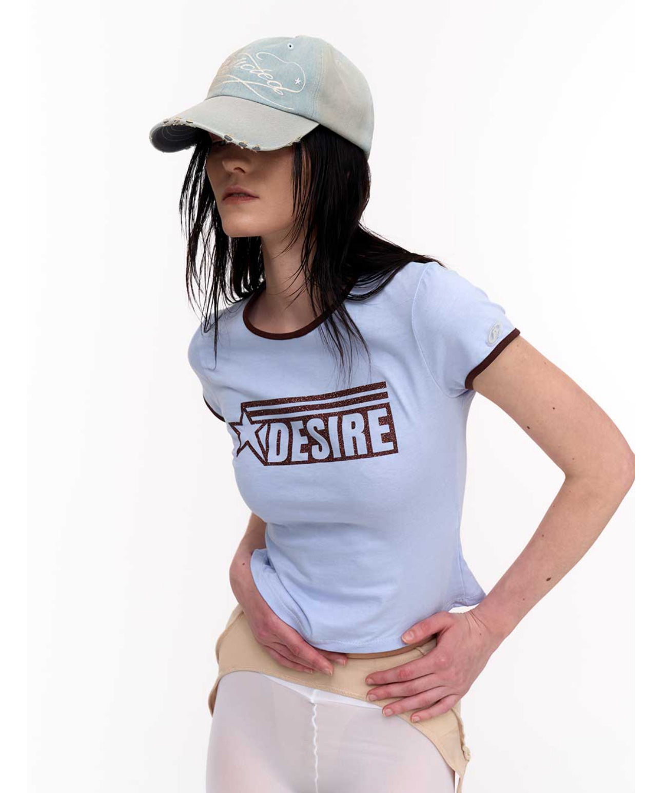 2000archives - TWINKLE DENIM CAP (LIGHT BLUE) (해외배송 가능상품)