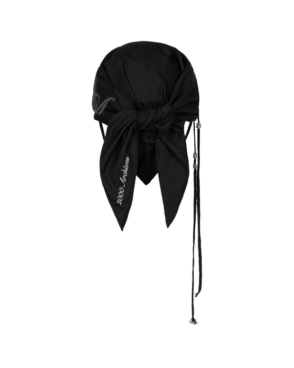 2000archives - STRAPPY SCARF CAP (BLACK) (해외배송 가능상품)