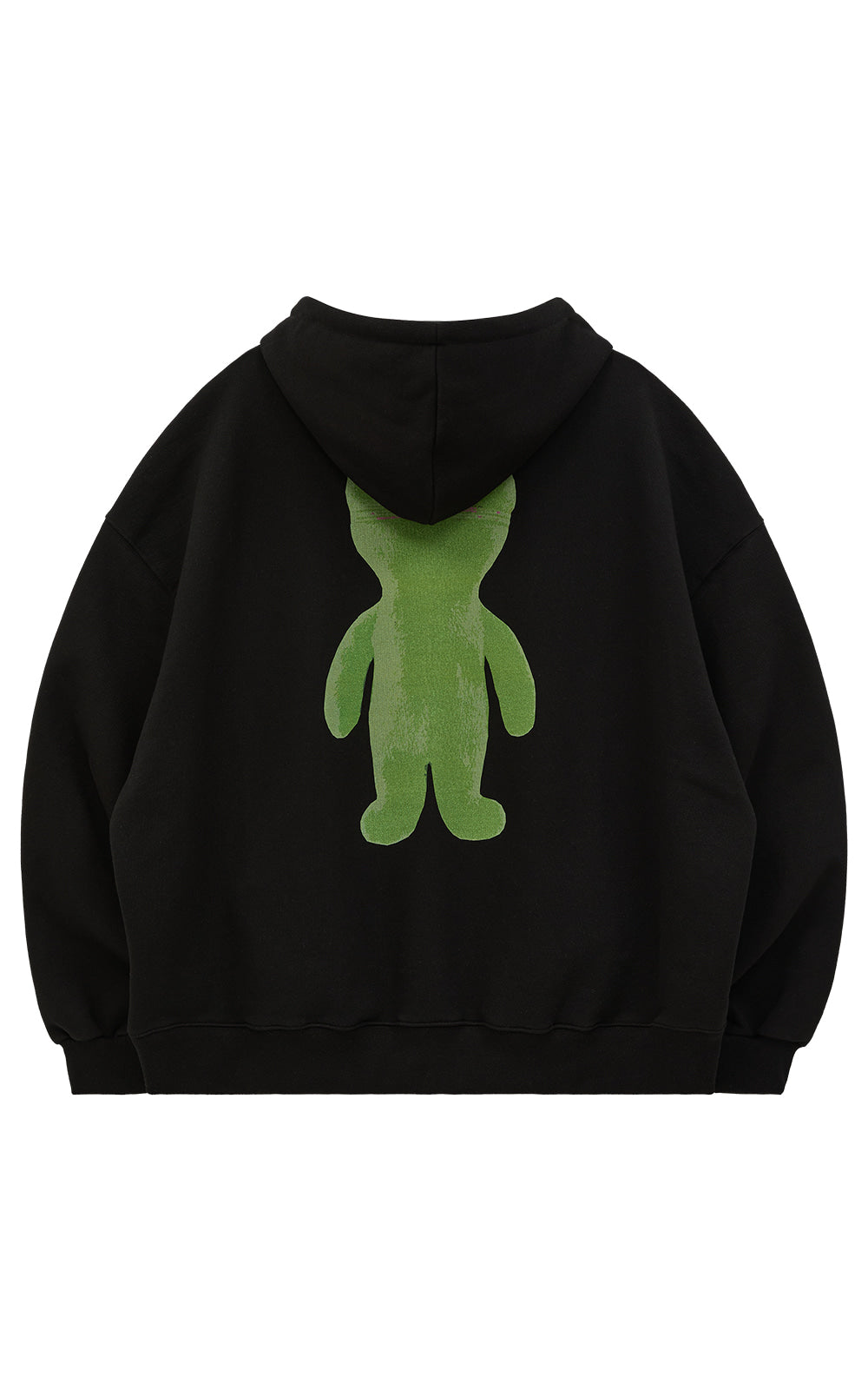 HOODHOOD - Alien Graphic Overfit Hoodie Black