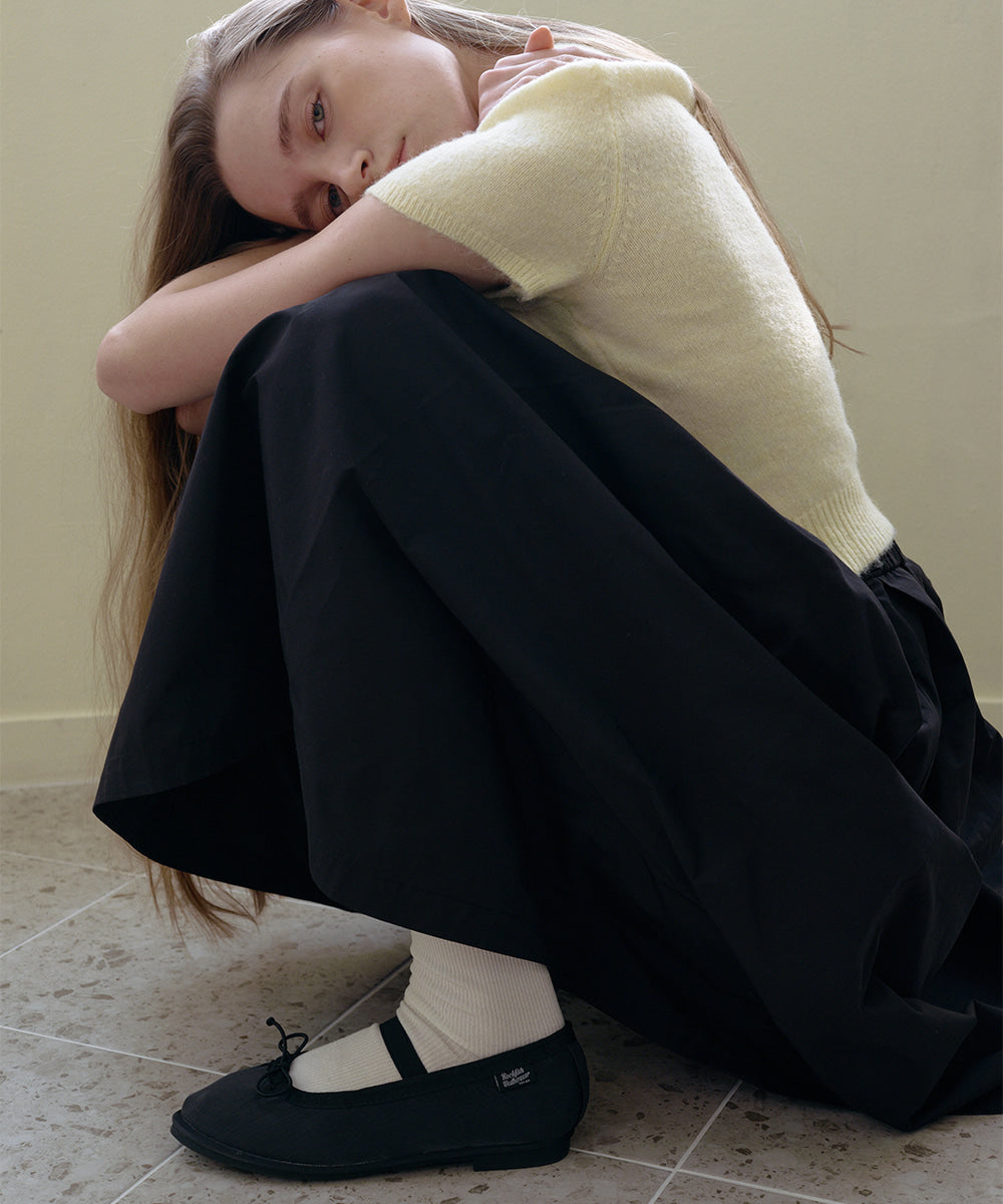 WISLEY SCRUNCH FLATS - BLACK