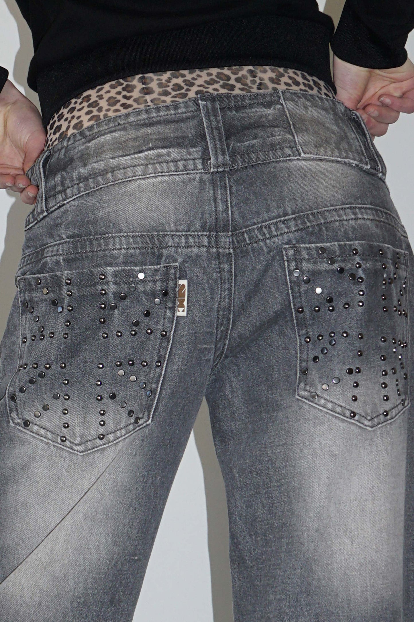 Sculptorpage - Union Jack Engineered Denim Washed Gray