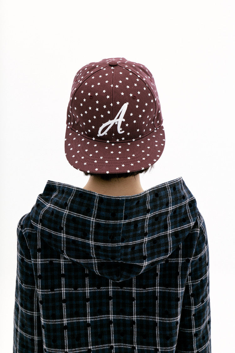 the museum visitor - TMV PATCH EMBROIDERY CAP (WINE)
