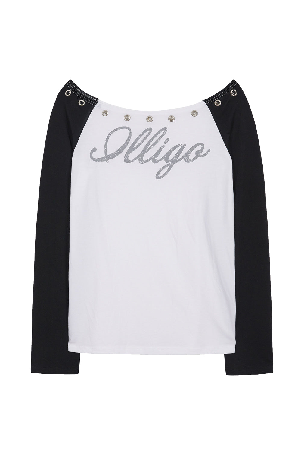 illigo - Raglan off-shoulder long sleeve black