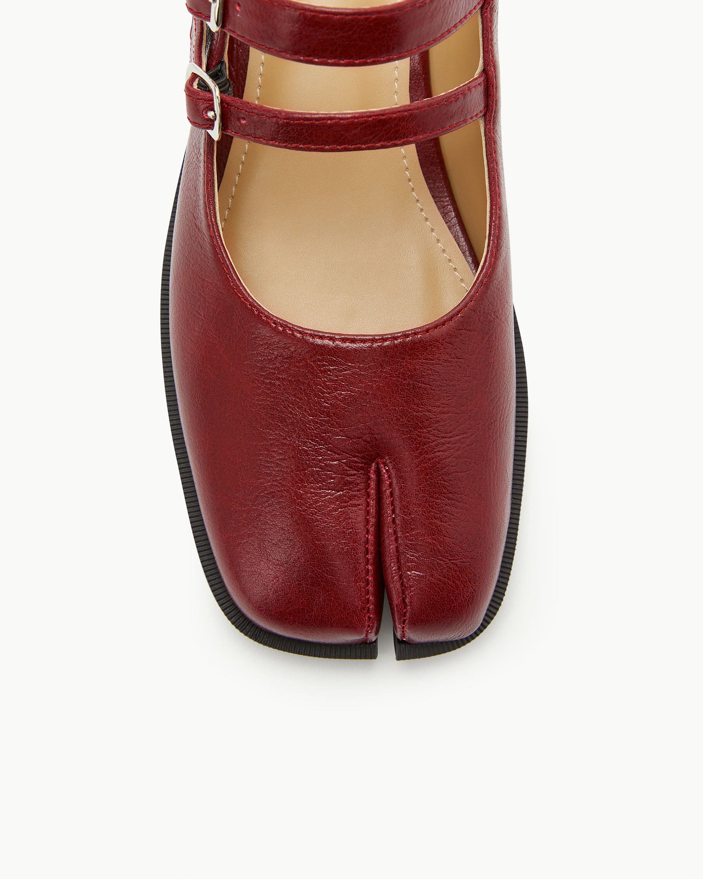 PAES - Double Buckle Mule / Burgundy