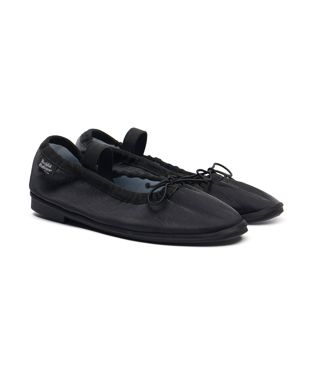 WISLEY SCRUNCH FLATS - BLACK