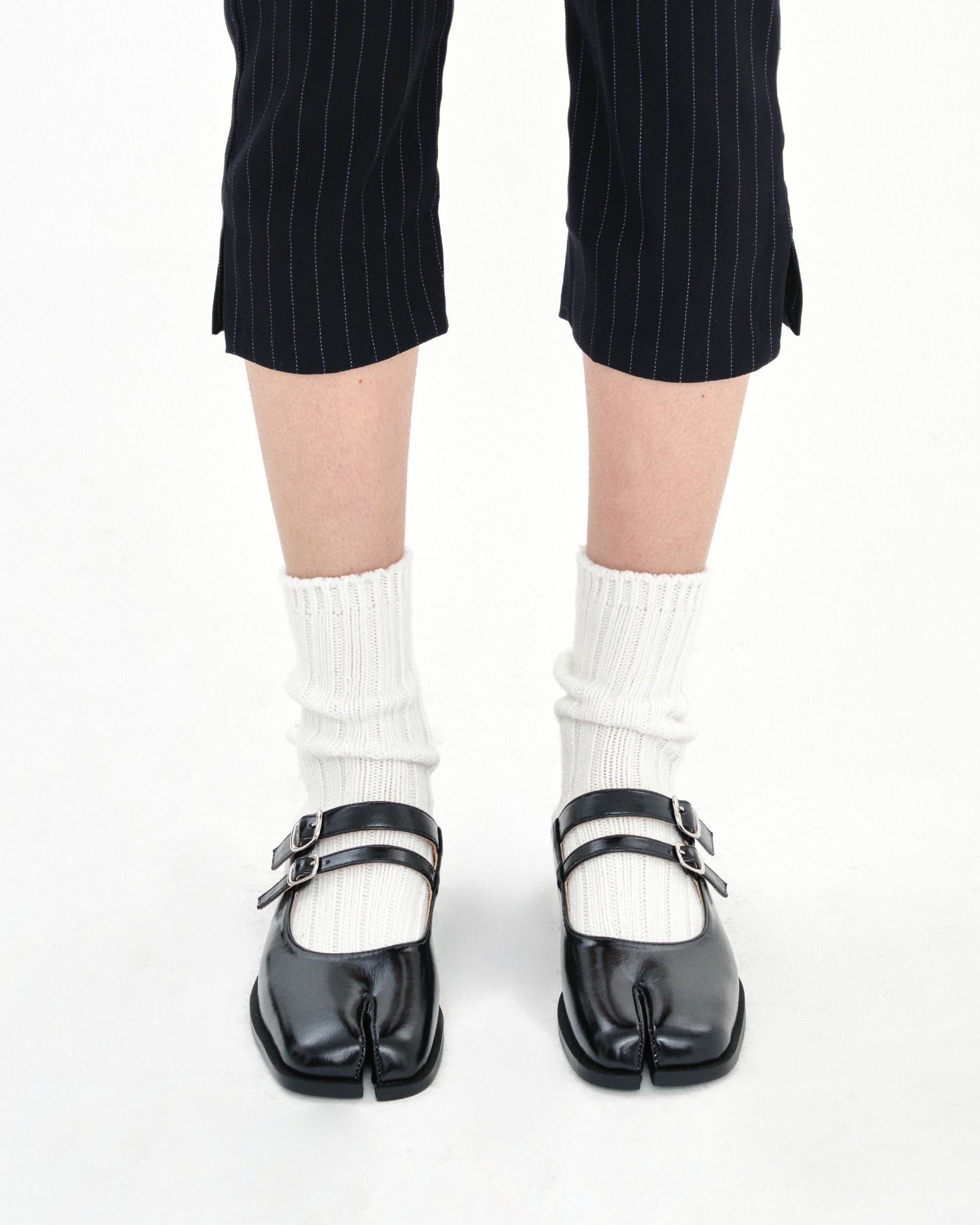 PAES - Double Buckle Mule / Black