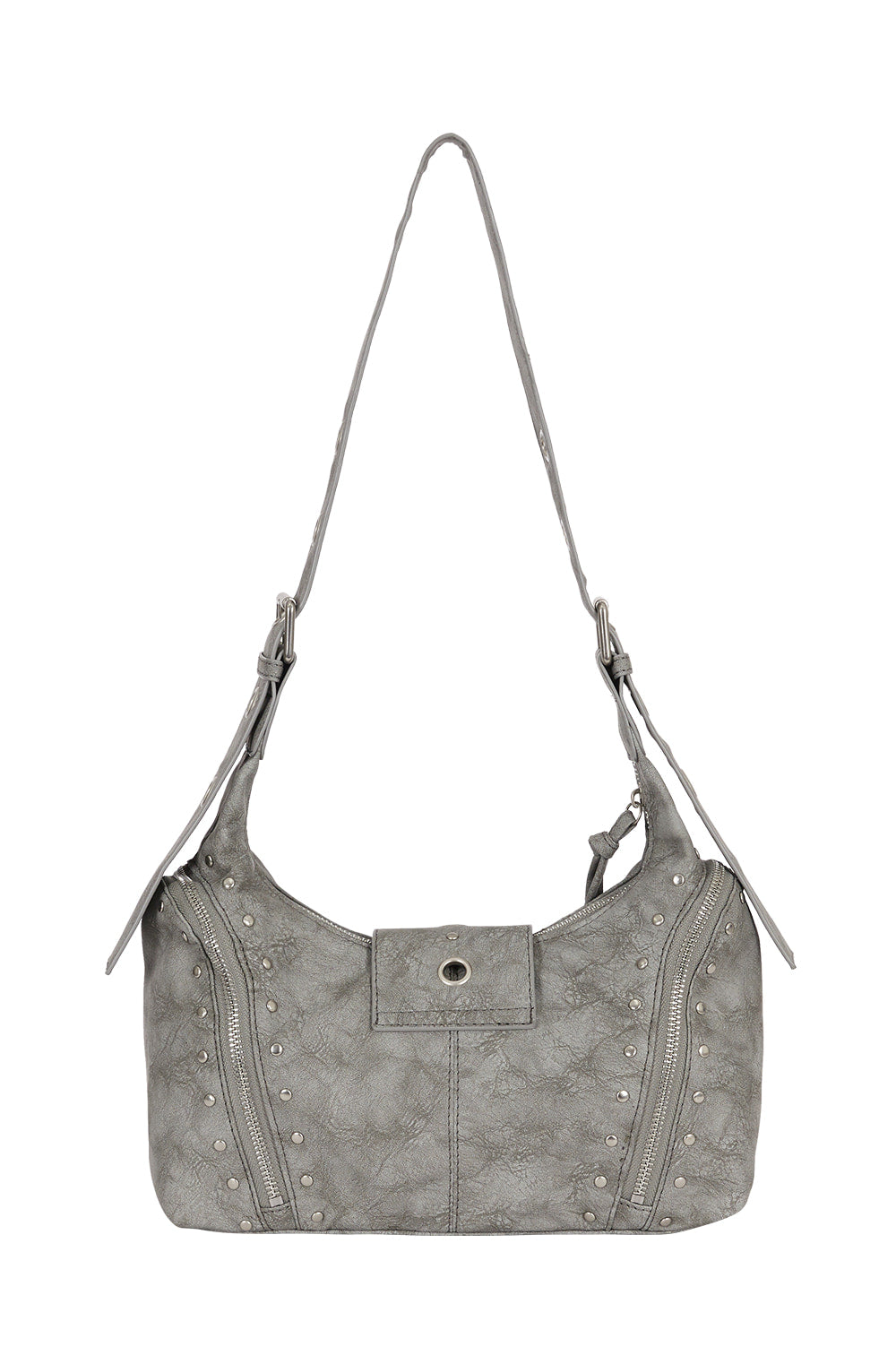 illigo - Leaf Eyelet Shoulder Bag Gray