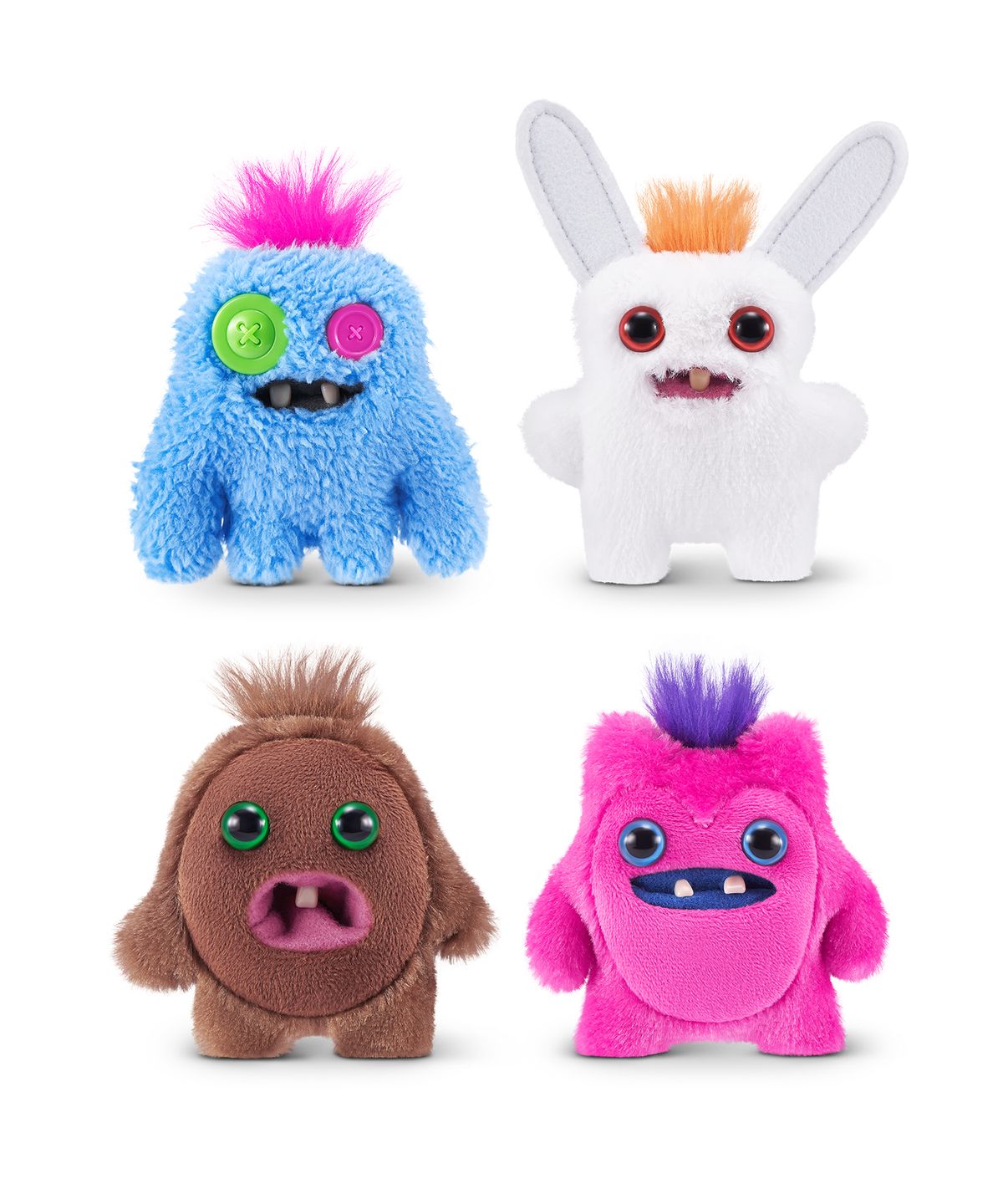 Fugglers 8cm Baby Rabbid Rabbit White