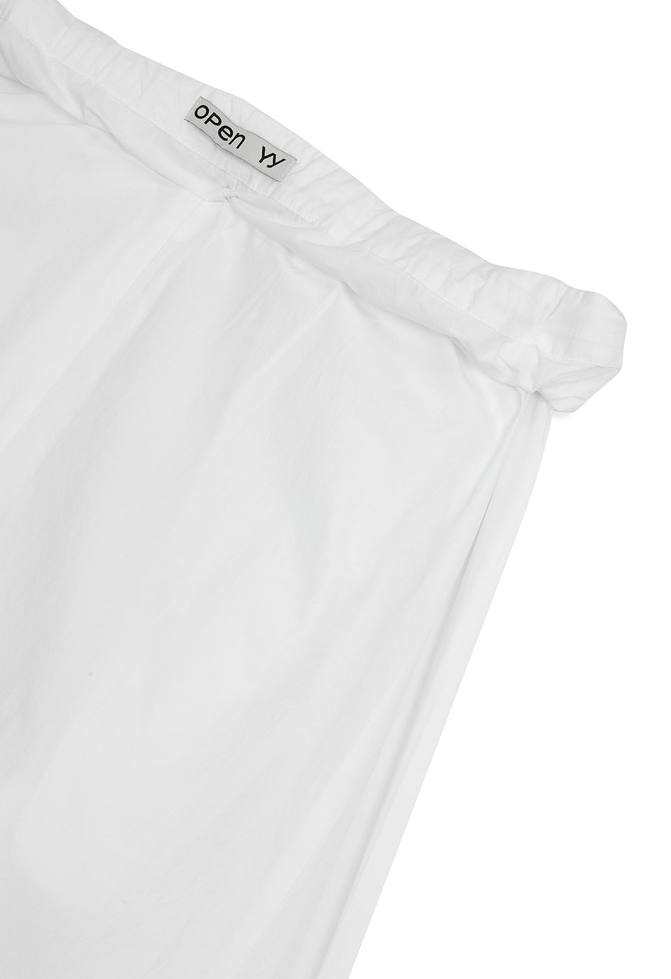 OPENYY - ROLLED WAIST TIERED SKIRT, WHITE